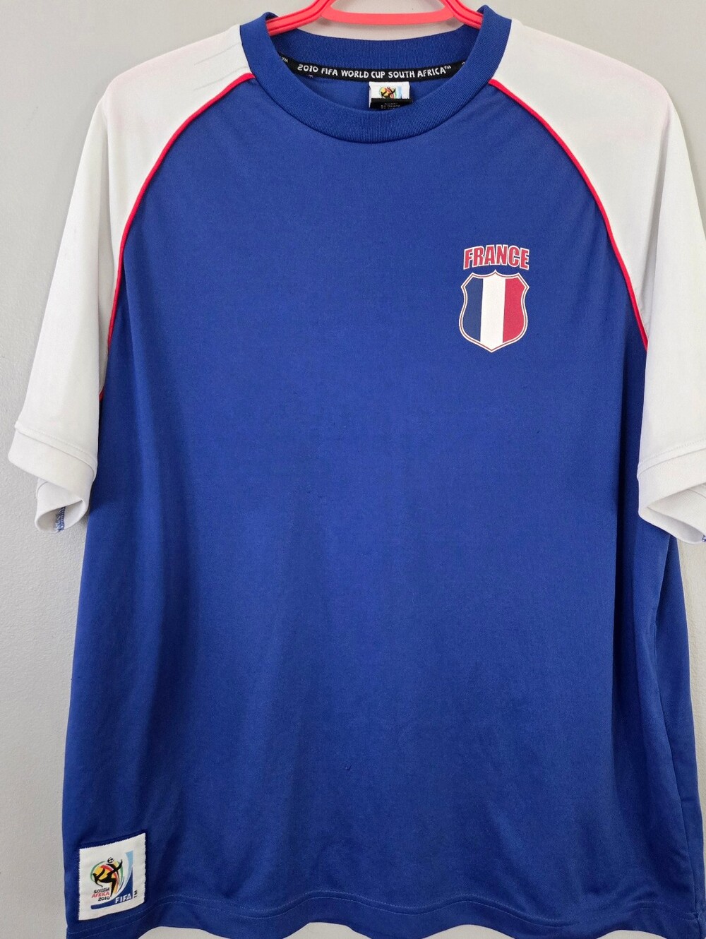 Official 2010 FIFA World Cup S Africa France National Team‎ Fan T-Shirt Jersey L